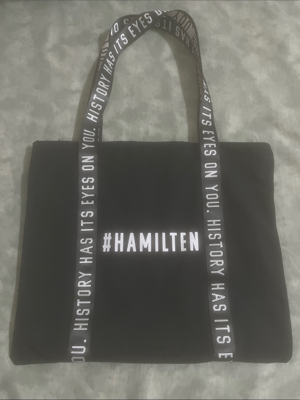 Hamilton 10th Anniversary Tote Bag Limited Edition HamilTEN History Eyes You NEW - Picture 2 of 9